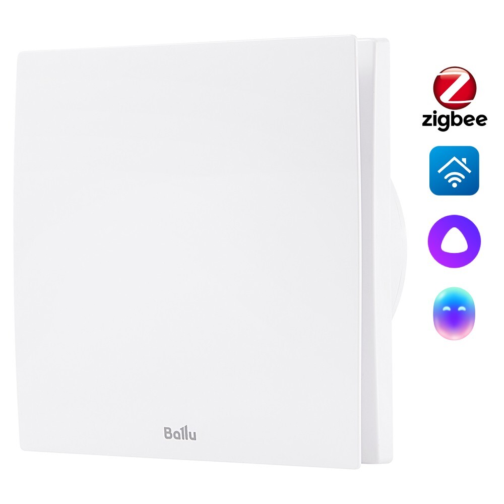 Вентилятор вытяжной Ballu BAF-SL 100 VT с обратным клапаном и таймером